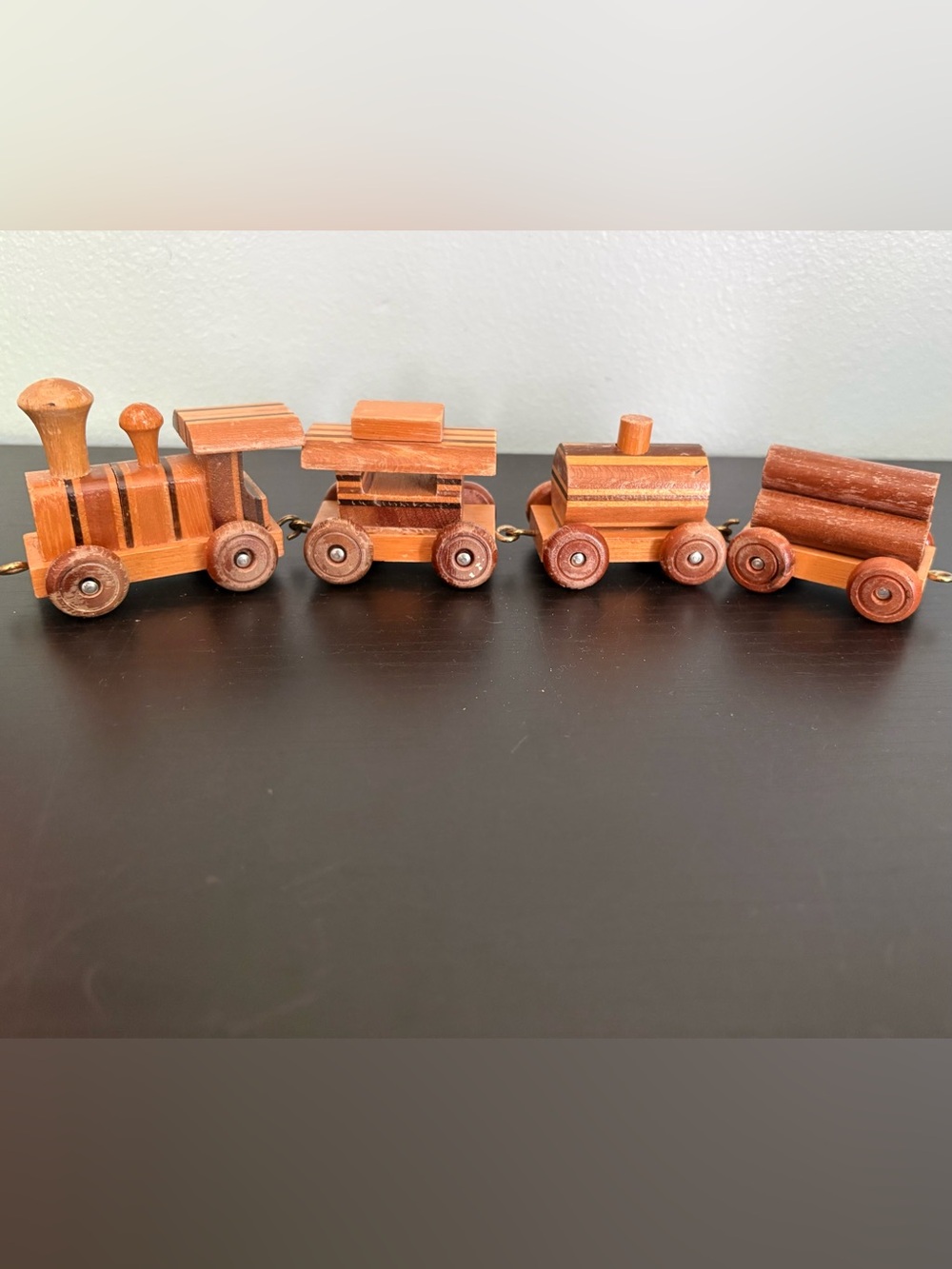 Wooden Toy Train Set
